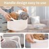 Cute Woven Storage Handle Baskets Gift Boo Baskets